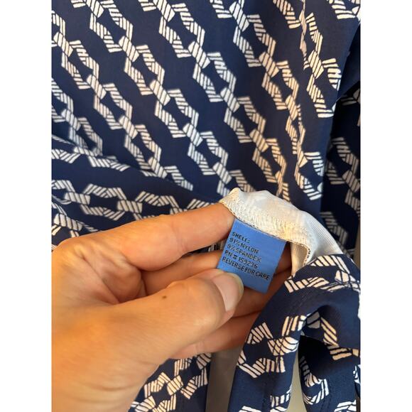 J. McLaughlin Women’s 3/4 Sleeve Signature Tee Shirt Blue Size Small NWOT - Picture 5 of 7